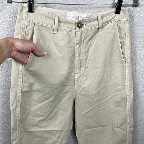 New The Great The Chino Ranger Khaki Pants Cotton Classic Sz 26 - Picture 5 of 13